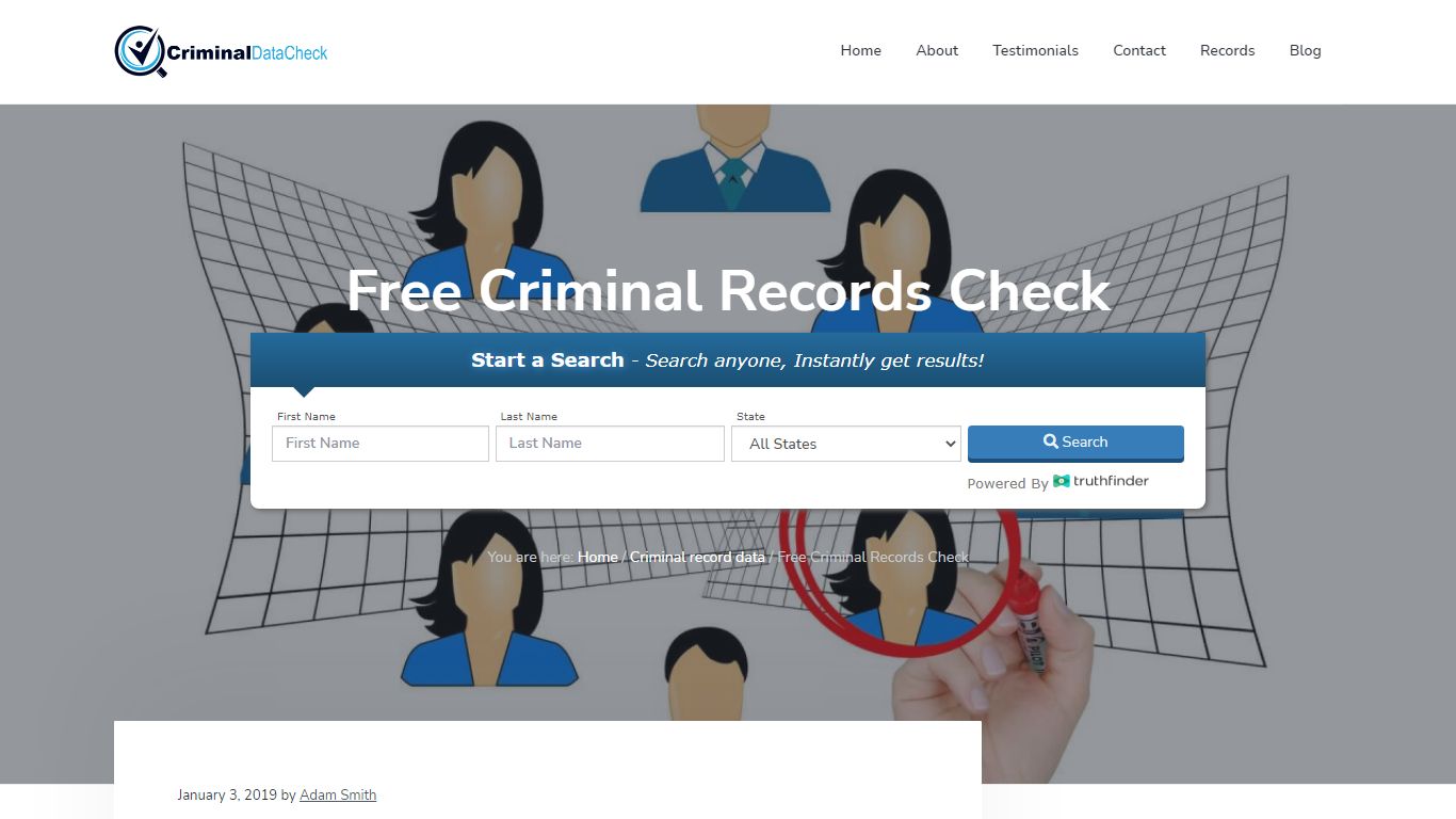 Free Criminal Records Check